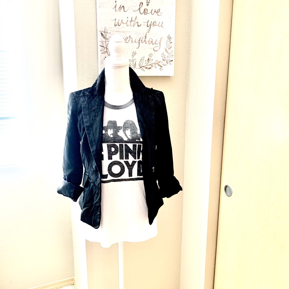 Bebe Black Velvet Blazer